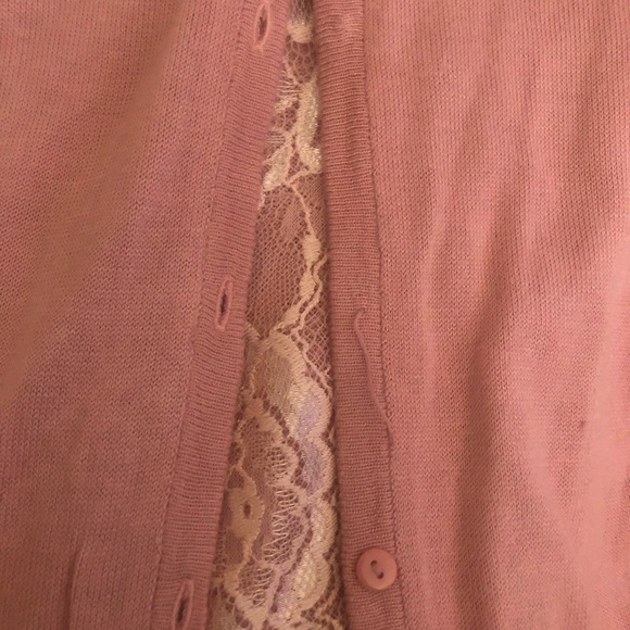 Women’s Pink 3/4 quarter sleeve sweater - Picture 2 of 7